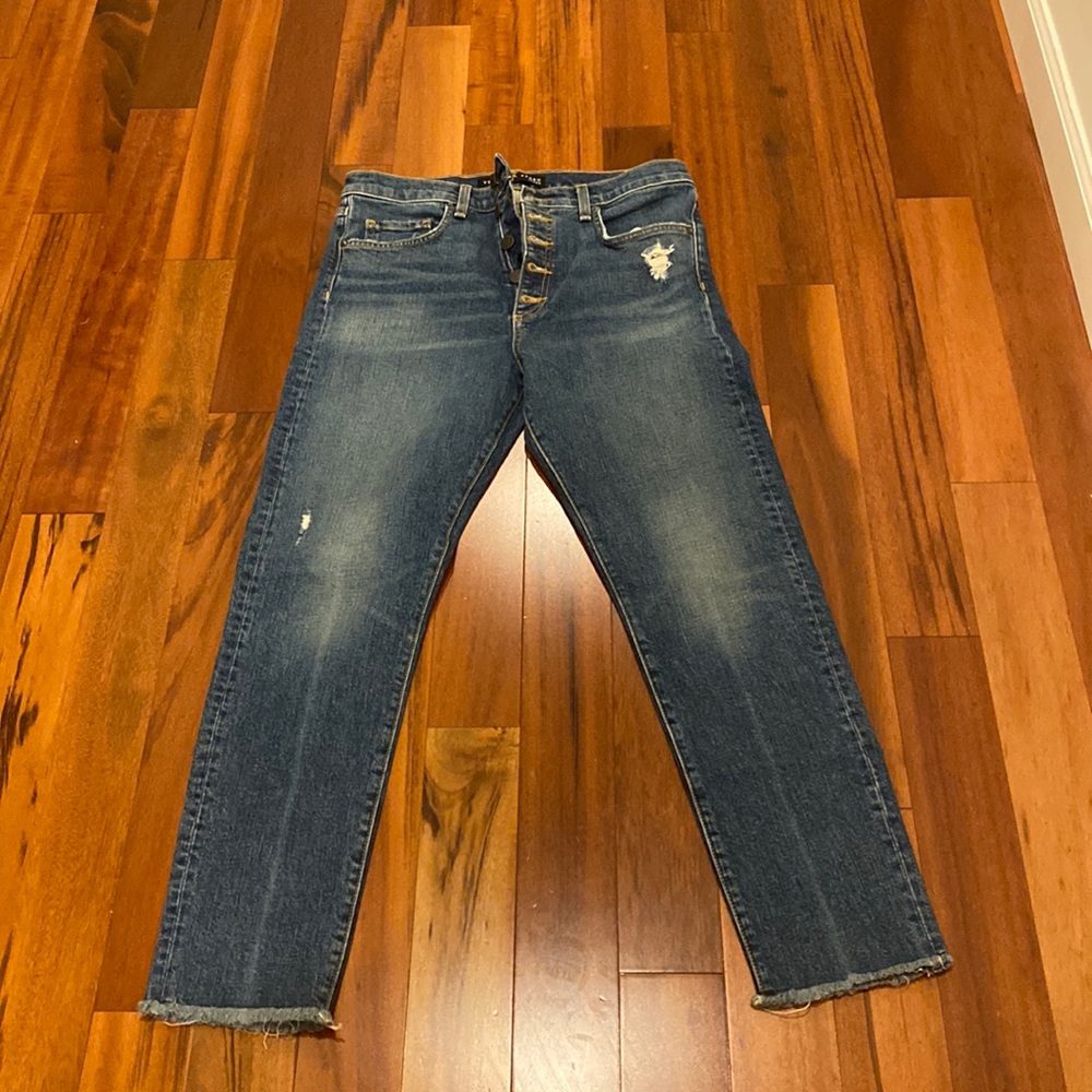 Button fly skinny